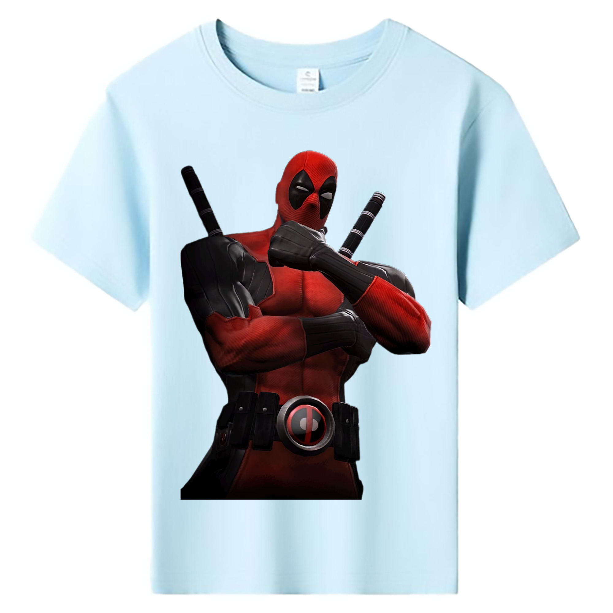 （画像用） Deadpool デッドプール 綿100％キッズTシャツ（フロントプリント）